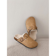 Women's Fur Lined Suede Clogs product image