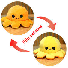 Reversible Happy/Sad Octopus Plush Toy (8") product image