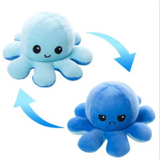 Reversible Happy/Sad Octopus Plush Toy (8") product image