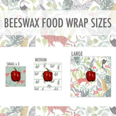 Reusable Beeswax Food Storage Wrap (5-Pack) product image