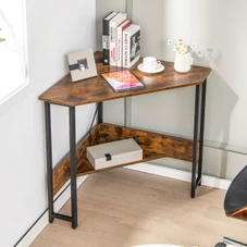 Triangle Computer Desk with Power Outlets product image