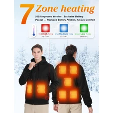 Unisex Heated Full Zip Hoodie (Requires Power Bank) product image