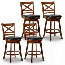 25” Swivel Counter Barstools with Backrest (Set of 2 or 4) product image