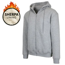 Men's Regular Fit Heavyweight Sherpa Fleece Lined Hoodie (S-3XL) product image