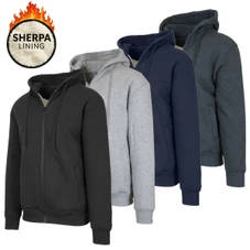 Men's Regular Fit Heavyweight Sherpa Fleece Lined Hoodie (S-3XL) product image