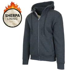 Men's Regular Fit Heavyweight Sherpa Fleece Lined Hoodie (S-3XL) product image
