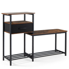 3-Tier Shoe Rack Bench with Drawer product image
