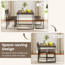 47” Dining Table Set with 2 Chairs and Bench product image