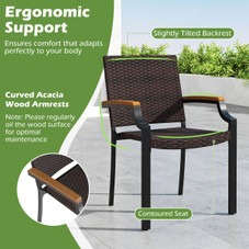 9-Piece Patio Dining Set with 79” Rectangular Dining Table and Chairs product image