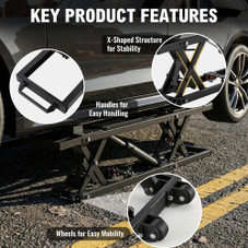 7000LBS Portable Heavy-Duty Hydraulic Quick Jack with 26.8" Max Height product image
