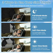 Double-Layer Magnetic Car Window Shade (2-Pack) product image
