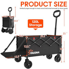 360LBS Heavy-Duty Foldable Wagon Cart product image