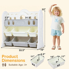 Kids' Bookshelf and Toy Storage Organizer product image