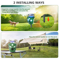 360° Ultrasonic Solar Animal Repeller product image