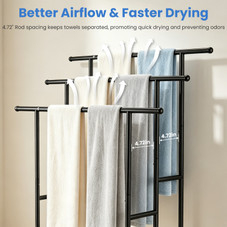 3-Tier Freestanding Bathroom Towel Rack product image