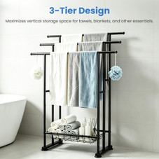 3-Tier Freestanding Bathroom Towel Rack product image