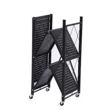 3-Tier Foldable Metal Storage Shelving Unit product image