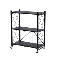 3-Tier Foldable Metal Storage Shelving Unit product image