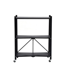 3-Tier Foldable Metal Storage Shelving Unit product image