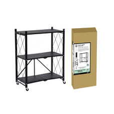 3-Tier Foldable Metal Storage Shelving Unit product image