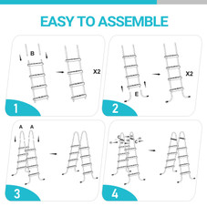 4-Step Above Ground Swimming Pool Ladder product image