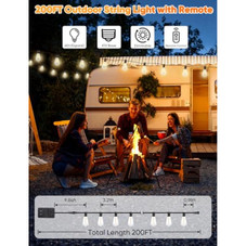 Brightever Outdoor String Lights with Remote product image