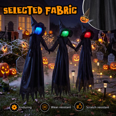 4.3-foot Halloween Light Up Witch Decoration (3-Pack) product image