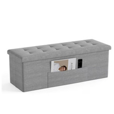 Fabric Folding Storage Ottoman Bench product image