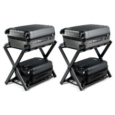 Folding Luggage Rack with Shelf (2-Pack) product image