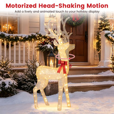 Golden Reindeer with 130 Warm Yellow LEDs product image