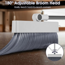 4-in-1 Upright Broom and Dustpan Set  product image