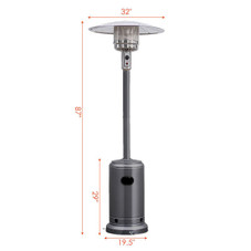 50,000-BTU Steel Propane Patio Heater with Trip-over Protection product image