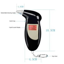 Keychain Alcohol Tester with Replacement Mouthpieces product image