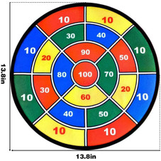 Kids Sticky Dart Board with 3 Balls and Hook product image