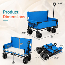 2-in-1 Foldable Wagon and Bench Seat Combo product image