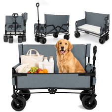 2-in-1 Foldable Wagon and Bench Seat Combo product image