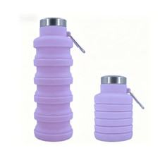 500ml Collapsible Silicone Water Bottle product image