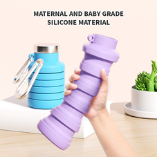 500ml Collapsible Silicone Water Bottle product image
