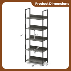 5-Tier Bookshelf (1- or 2-Pack) product image