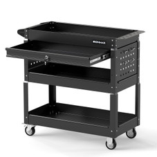 Ironmax 3 Tier Rolling Tool Cart with Lockable Drawer product image
