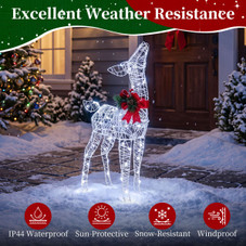 Lighted Christmas Deer with 50 White or Yellow LEDs product image