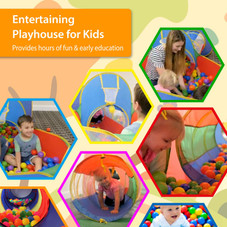 Kids' 5-Piece Pop-Up Ball Pit, Tent, and Tunnel Kit product image
