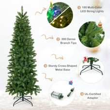 5-foot Pre-Lit Hinged Artificial Christmas Tree  product image