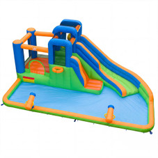 Inflatable Water Slide Park with Slide, Jumping Area and Climbing Walls product image