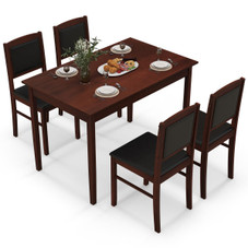 5-Piece Dining Table with Padded Dining Chairs  product image