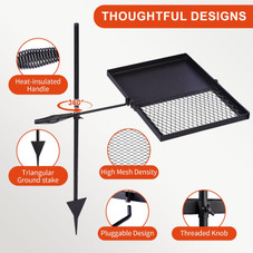 Folding Swivel Campfire Grill product image