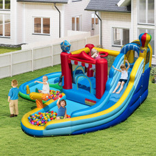 Inflatable Water Park Castle with Action-Packed Play Areas product image