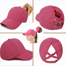 Women's Breathable Mesh Ponytail Baseball Cap product image