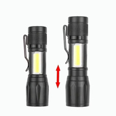 USB Rechargeable Small LED Flashlights with Work Light (2-Pack) product image