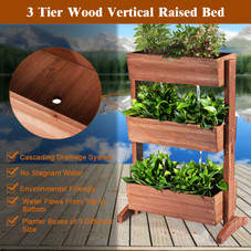 3-Tier Raised Vertical Indoor/Outdoor Freestanding Planter product image